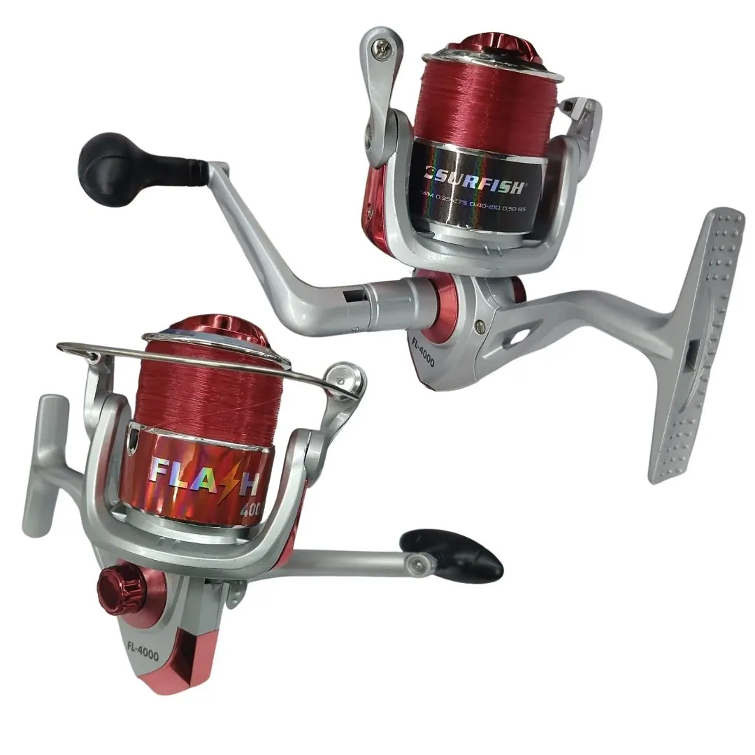 Reel Surfish Frontal Flash 3000 3Rul 0.40-110Mts Rg: 0,0:1 "C/Nylon" (Flash3000)