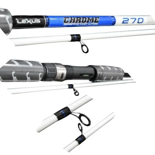 CAÑA LEXUS CHROME 2,40MTS 2TR.+PUNTERA 10-35GR D/CARBONO (CHROME240) Caña Chrome 2,40mts 2Tr.+Puntera 10-35 Gr D/Carbono Lexus