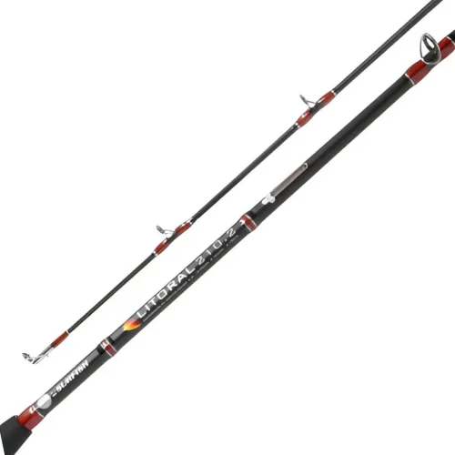 Caña Baitcast Surfish Litoral 2,10Mts 2 Tramos 15-25Lbs Maciza Con Gatillo