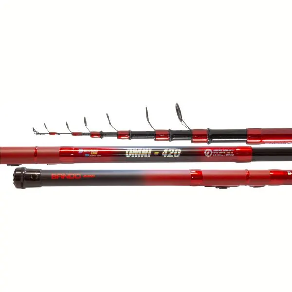 Caña Telescopica Bando Omni 4,20Mts 5 Secciones 20-50Grs Grafito