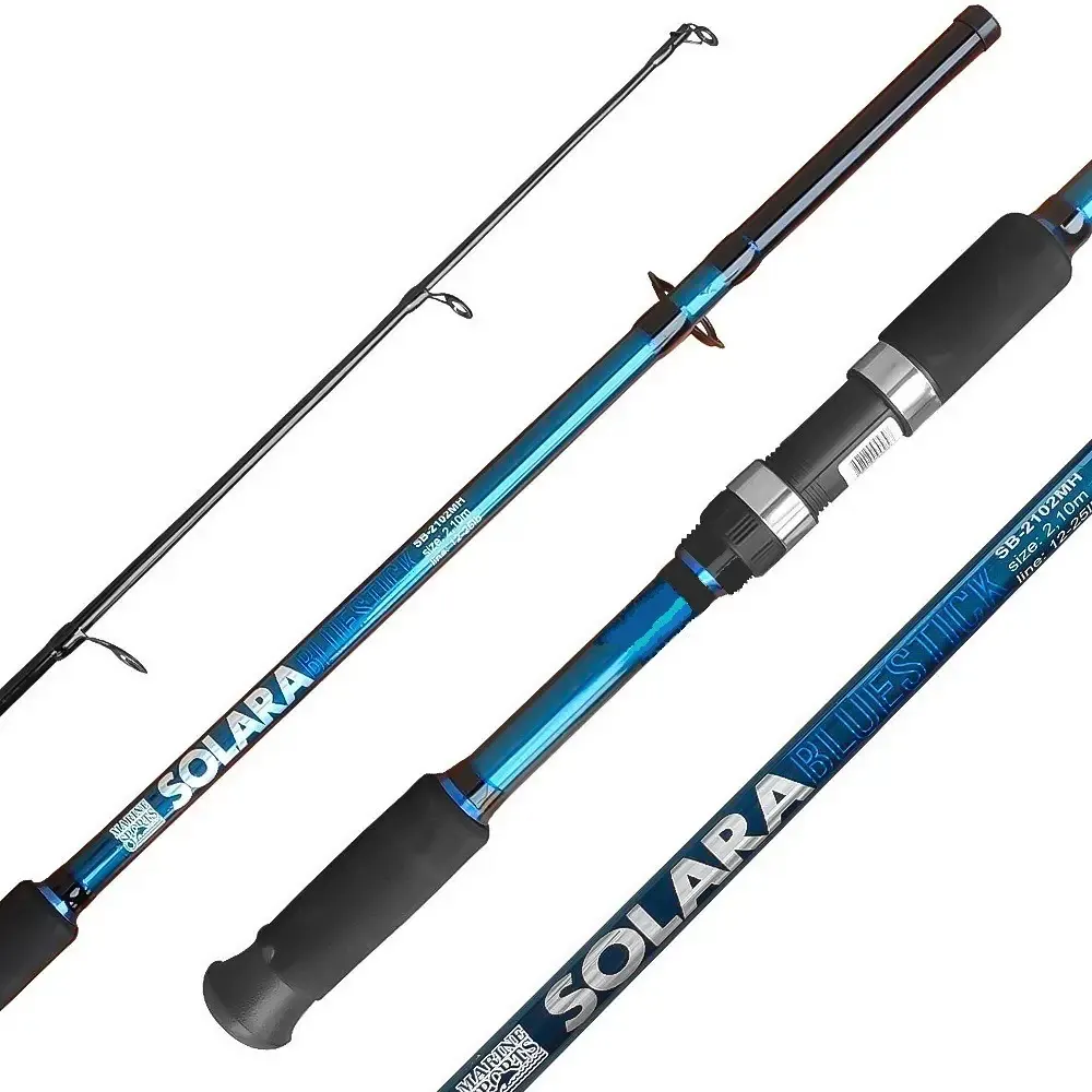 Caña Marine Sport Solara 2,40mts 2 Tramos 12-25lbs Sin Gatillo Azul Caña Marine Sport Solara 2,40mts 2 Tramos 12-25lbs Sin Gatillo Azul