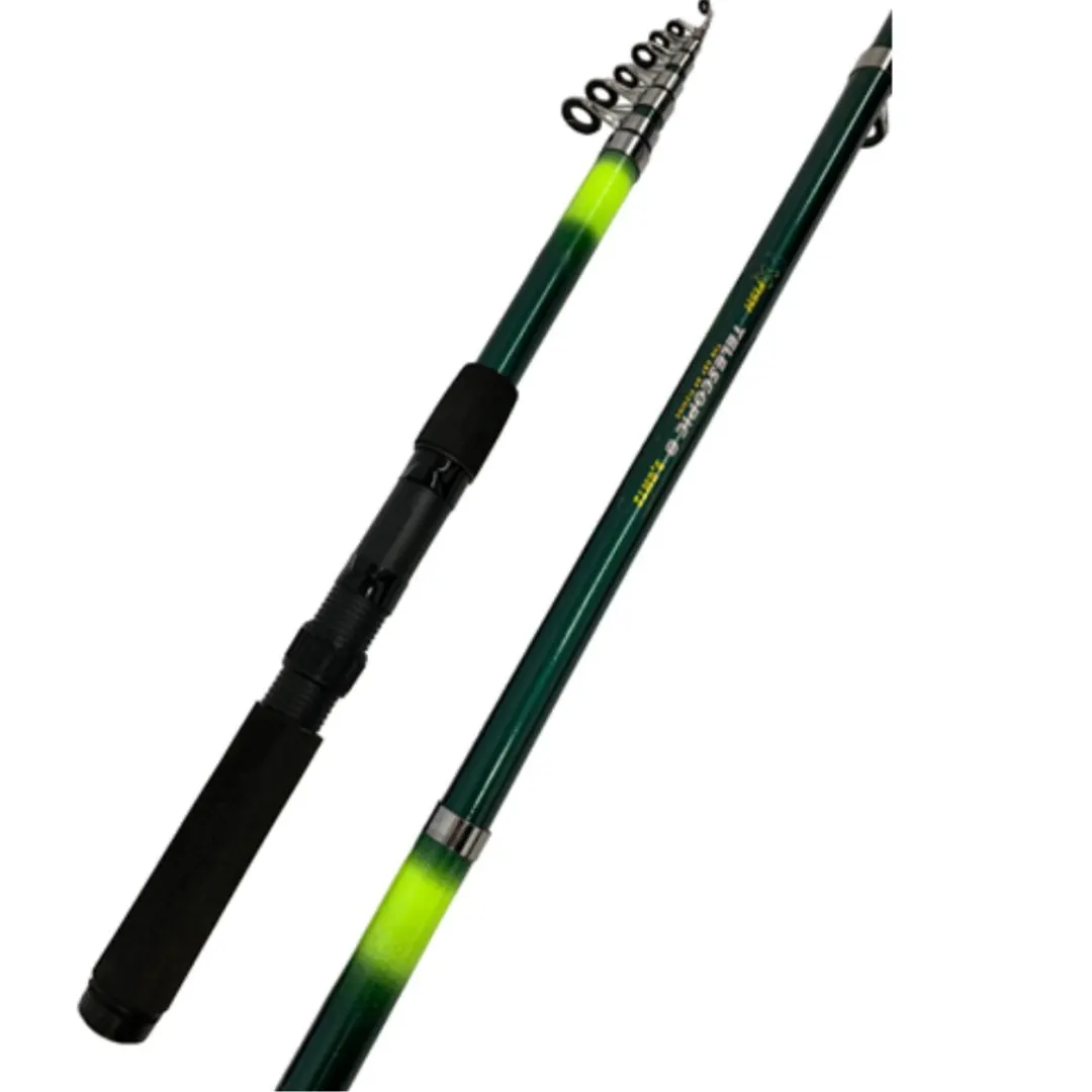 CAÑA RED FISH TELESCOPIC 2,10MTS TEL/3 SECC VERDE Y AMARILLO (TELES8-2.1) Caña Telescópica Red Fish Telescopic 2,10mts /3 Secc Verde y Amarillo