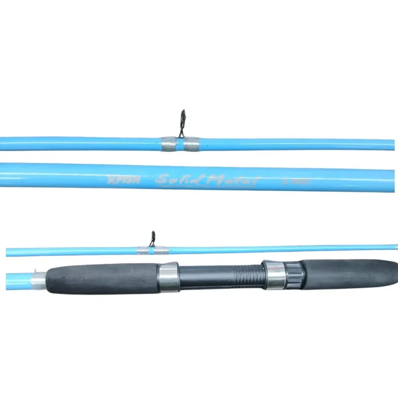 Caña 2 Tramos "Solid" Metal Celeste 2,10mts 15 25Lbs
