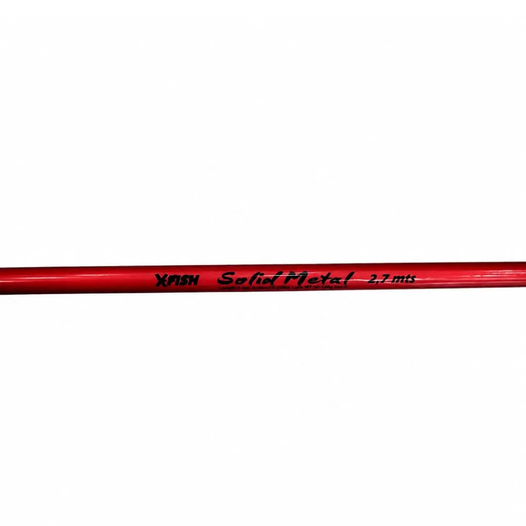 CAÑA RED FISH SOLID METAL ROJO Y PLATA 2,70MTS 2T 15-25LBS (SOLID36-2.70)
