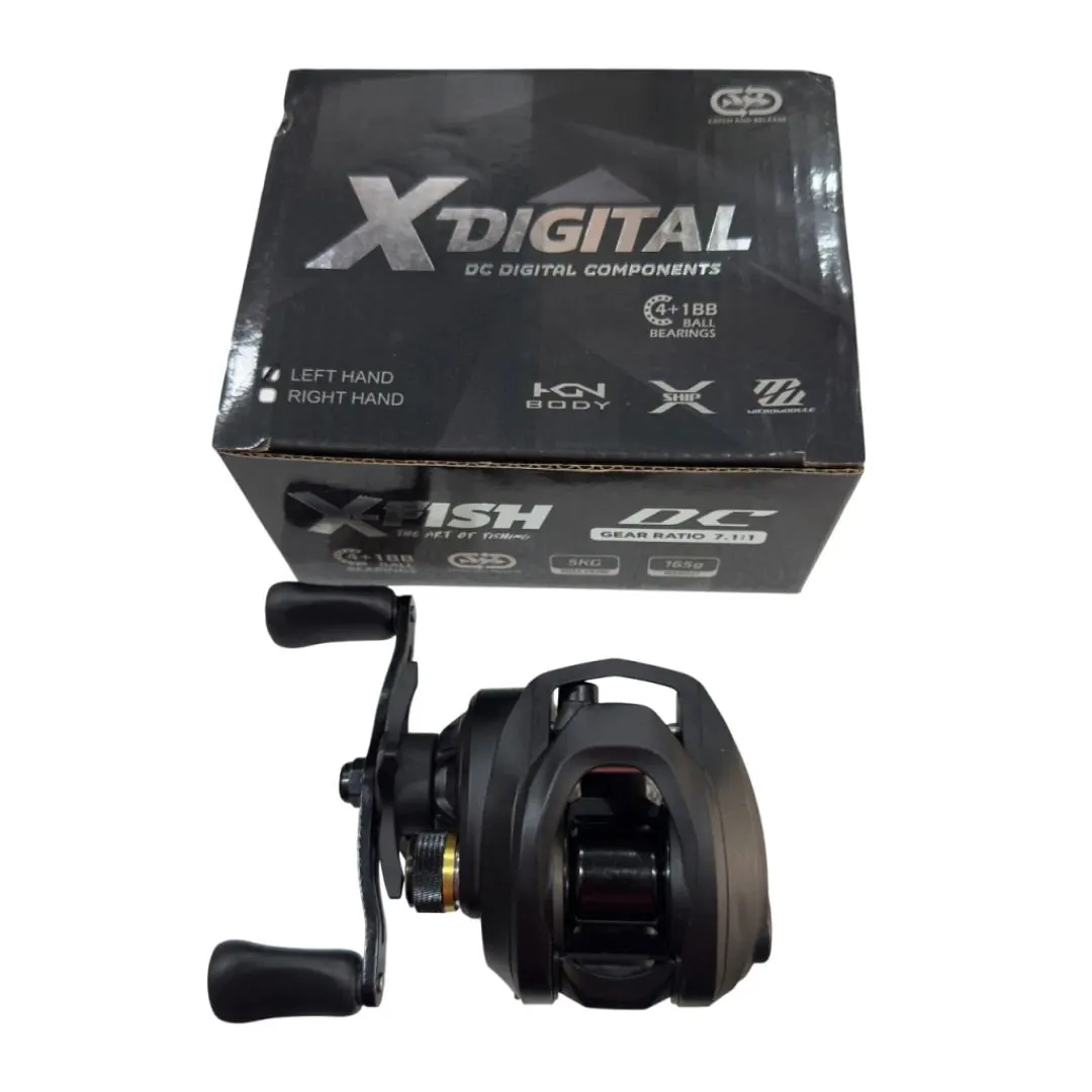 Reel Rotativo X-Fish Digital 4+1 Rulemanes Derecho