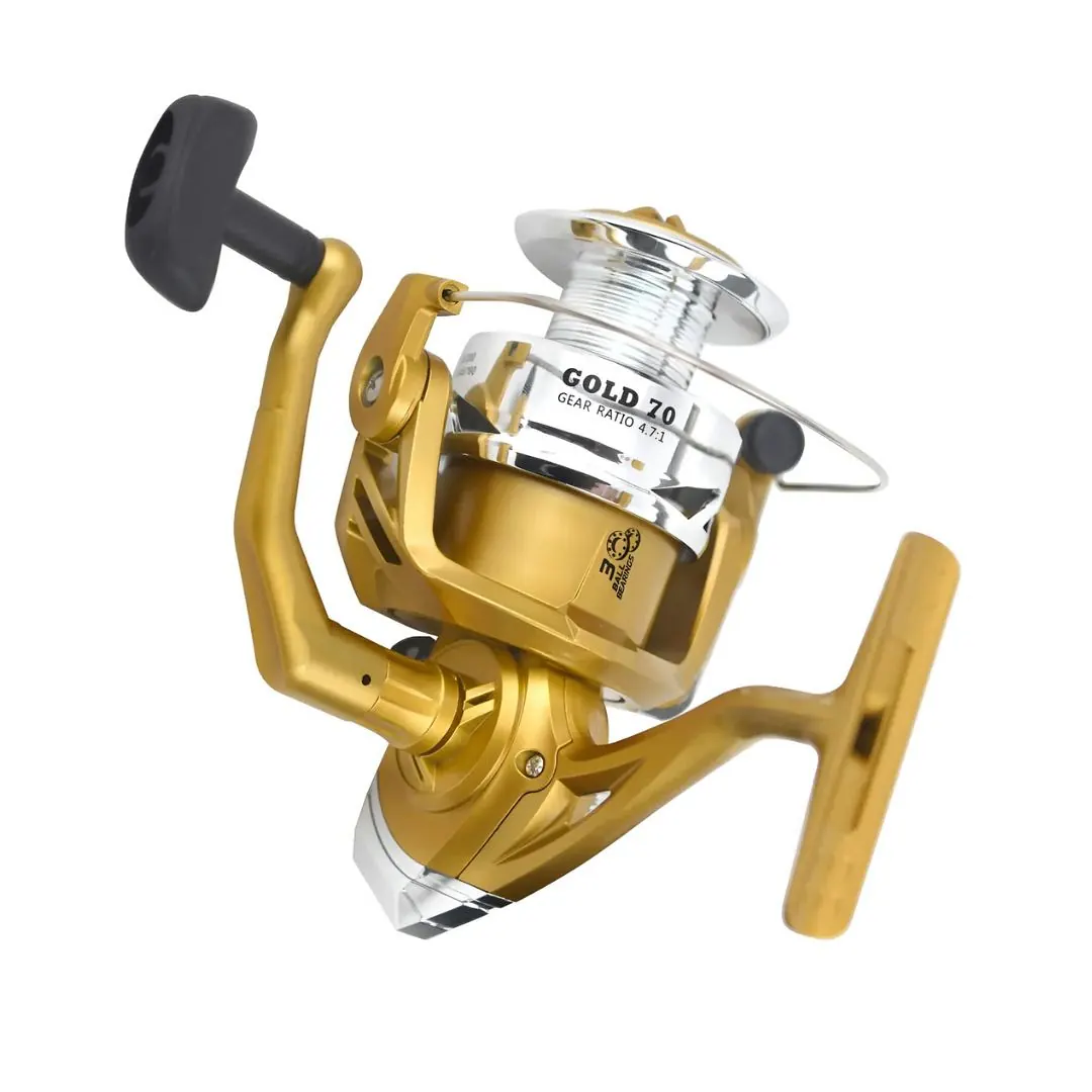 Reel Frontal FTL Gold 60 3 Rulemanes Dorado Albatros