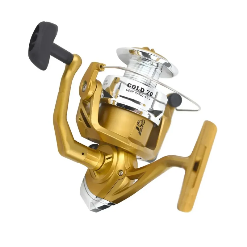 REEL ALBATROS FTL GOLD 70 3R 4.7.1 0,45-190MTS DORADO A08659 Reel Frontal Gold 70 3 Rulemanes 4.7.1 Dorado Albatros