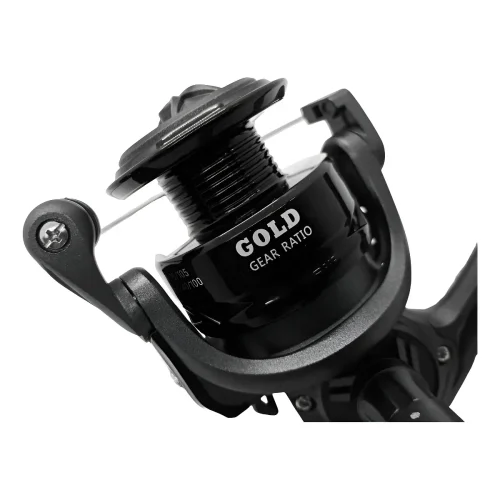 REEL ALBATROS FTL GOLD 70 3R 4.7:1 0,45-190MTS NEGRO A08659 Reel Frontal Gold 70 3 Rulemanes Negro Albatros