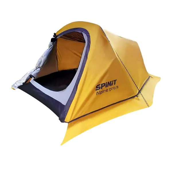 Carpa Alpine Pro 3 3P 2,6X1,90X1,05mts 2,6kg con Varilla de Aluminio 5000mm con Faldones 260044 Carpa Alpine Pro 3 3P 2,6X1,90X1,05mts 2,6kg con Varilla de Aluminio 5000mm con Faldones 260044 Spinit
