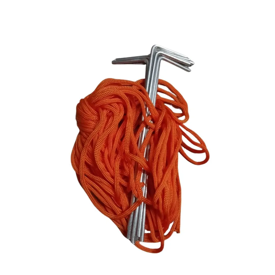Kit D/8 Estacas de Hierro J 15 Cm con Red Fish 8 Vientos