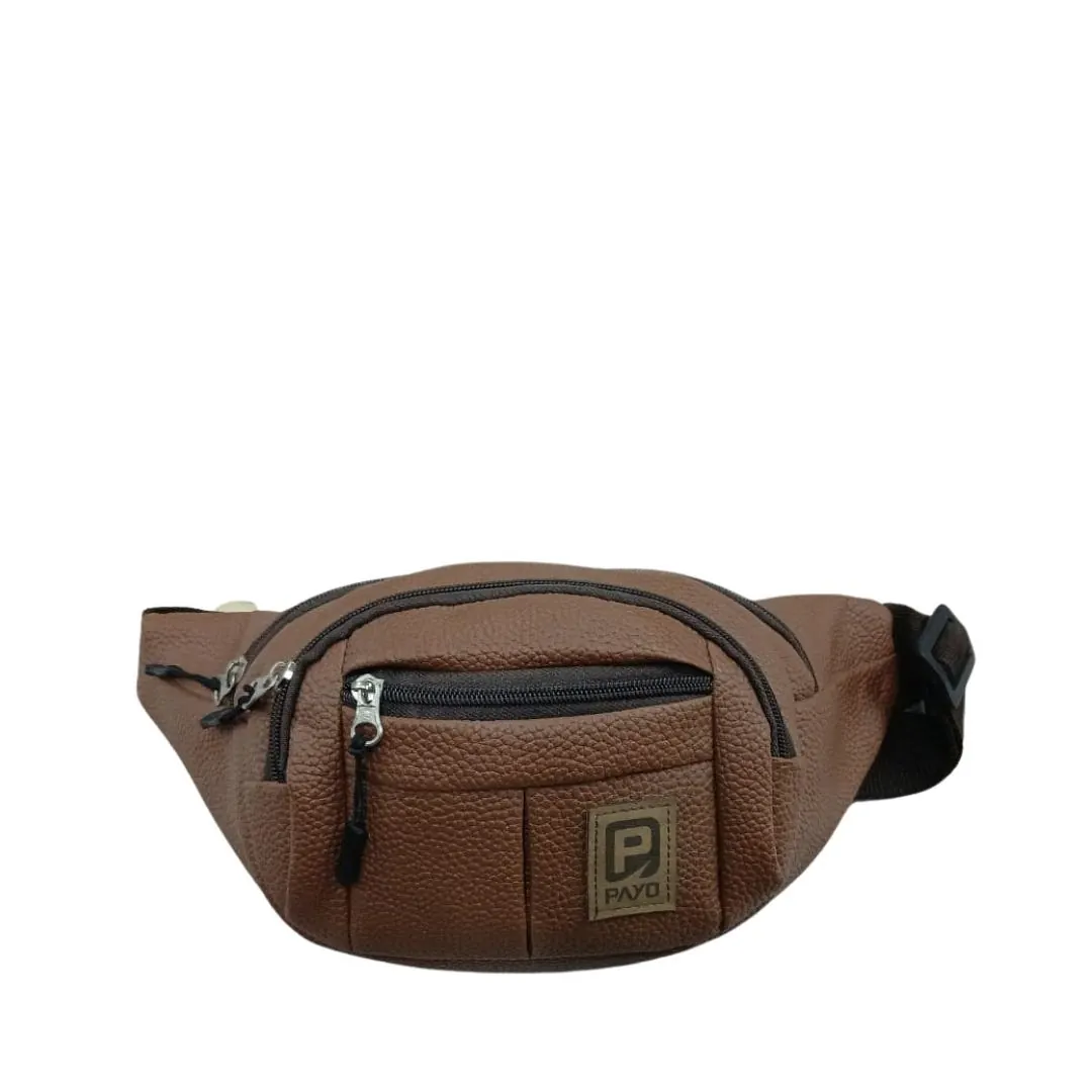 Riñonera Payo Cordura Eco Cuero Marron Rpec02 Riñonera Payo Cordura Eco Cuero Marron Rpec02