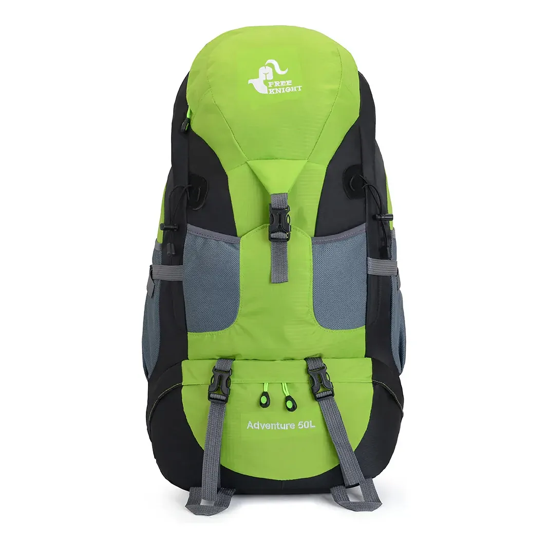 MOCHILA RED FISH "FREE KNIGHT" 50LTS VERDE MANZANA (D-110) Mochila Red Fish Free Knight 50lts Verde Manzana