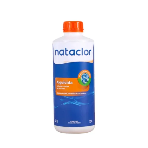 ALGUICIDA NAHUEL "NATACLOR" P/PILETA 1LTS (ELIMINA HONGOS, ALGAS Y BACTERIAS) AG001 Alguicida Nataclor para Pileta 1lts Nahuel