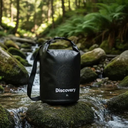 BOLSO ESTANCO DISCOVERY 3 LTS 34X23X15 CM PVC IMPERMEABLE NEGRO (31579)