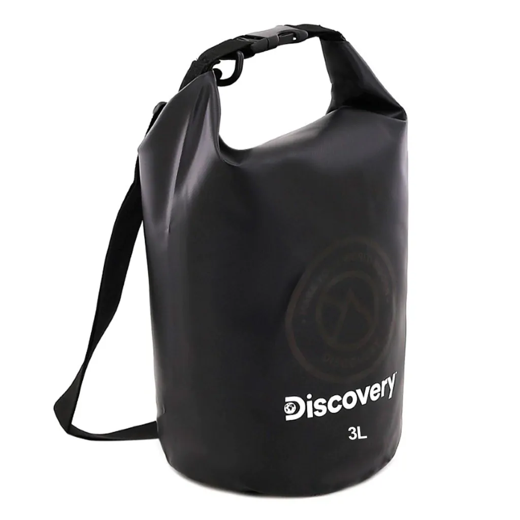 Bolso Estanco Discovery 3lts 34X23X15 Cm Pvc Impermeable Negro