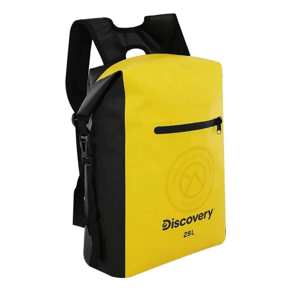 BOLSO MOCHILA ESTANCO DISCOVERY 25 LTS 52X37X21 CM PVC IMPERMEABLE C/MANIJA AMARILLO (31581) BOLSO MOCHILA ESTANCO DISCOVERY 25 LTS 52X37X21 CM PVC IMPERMEABLE C/MANIJA AMARILLO (31581)