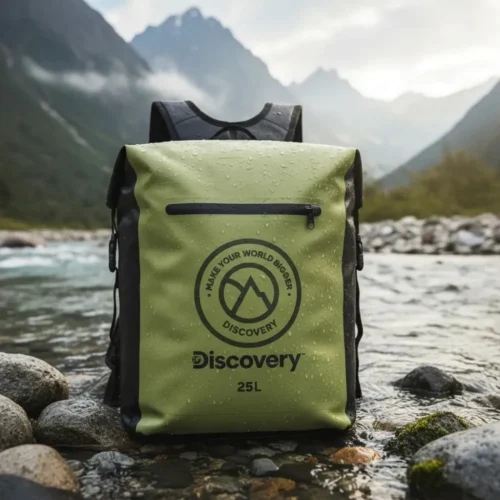 BOLSO MOCHILA ESTANCO DISCOVERY 25 LTS 52X37X21 CM PVC IMPERMEABLE C/MANIJA VERDE MILITAR (31581) - 3 BOLSO MOCHILA ESTANCO DISCOVERY 25 LTS 52X37X21 CM PVC IMPERMEABLE C/MANIJA VERDE MILITAR (31581)