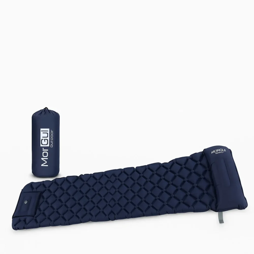 COLCHONETA MORGUL AUTOINFLABLE M. AIS-M-4 C/ALMOHADA 5X198X58CM AZUL  (AIS-M-4)