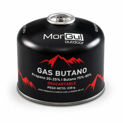 GARRAFA MORGUL 230 GRS "75-80% BUTANO/20-25% PROPANO" BOMBONA A ROSCA (GBU-230) Garrafa Morgul 230 Grs 75-80% Butano/20-25% Propano Bombona a Rosca