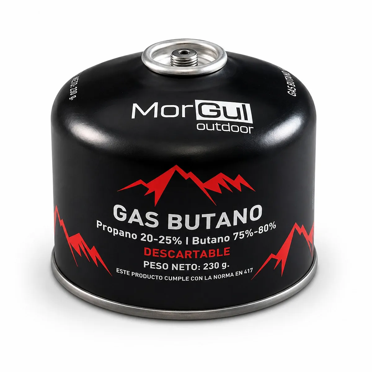 GARRAFA MORGUL 230 GRS "75-80% BUTANO/20-25% PROPANO" BOMBONA A ROSCA (GBU-230) Garrafa Morgul 230 Grs 75-80% Butano/20-25% Propano Bombona a Rosca