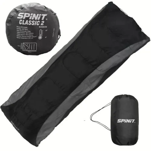 Bolsa De Dormir Spinit Classic 2 +10°/0,9Kg Negra 260036