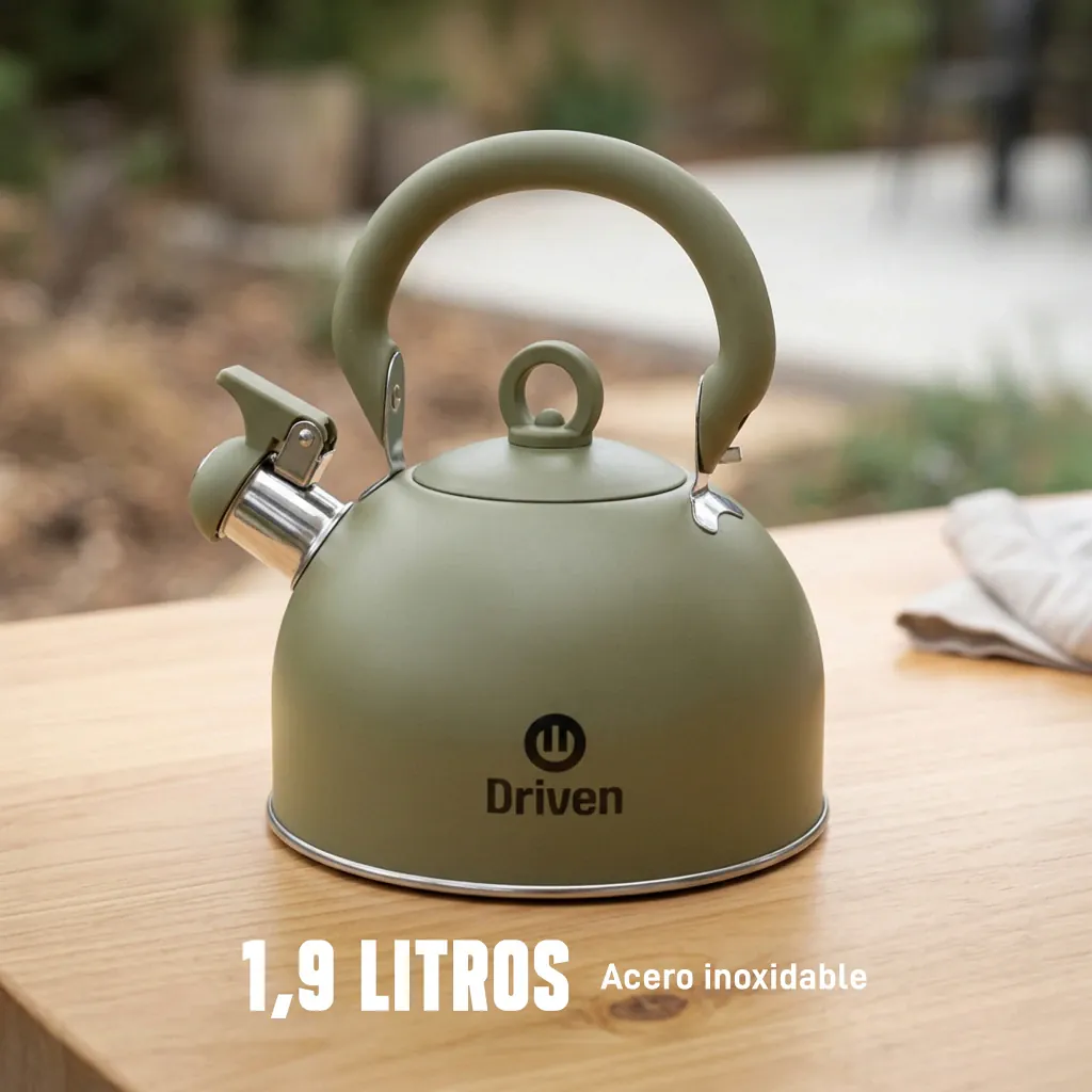 PAVA DRIVEN 1,9 LT ACERO INXOIDABLE VERDE MILITAR (TD-3030/VM)
