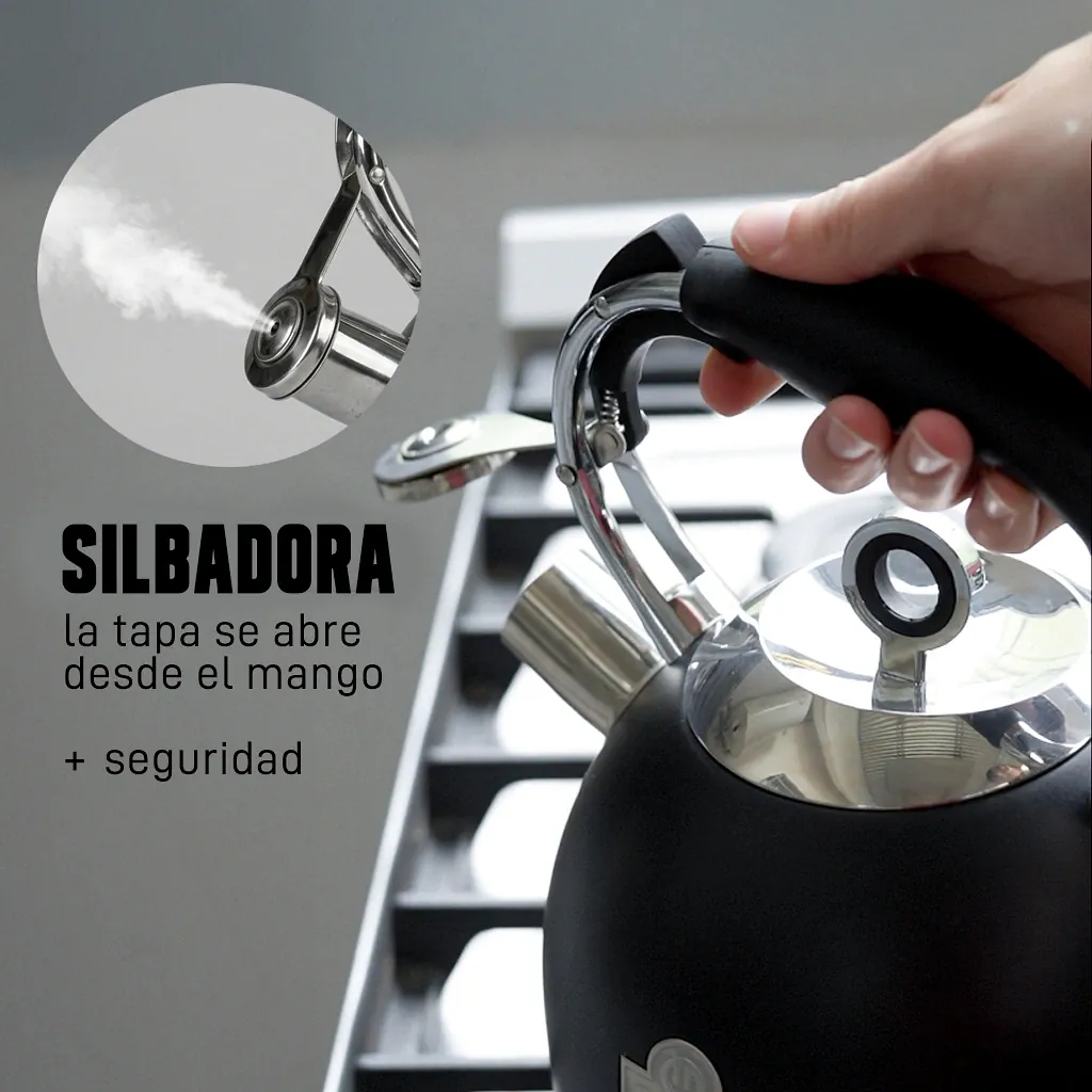 PAVA DRIVEN 3 LT ACERO INXOIDABLE NEGRO (TD-3090/N) - 5 PAVA DRIVEN 3 LT ACERO INXOIDABLE NEGRO (TD-3090/N)