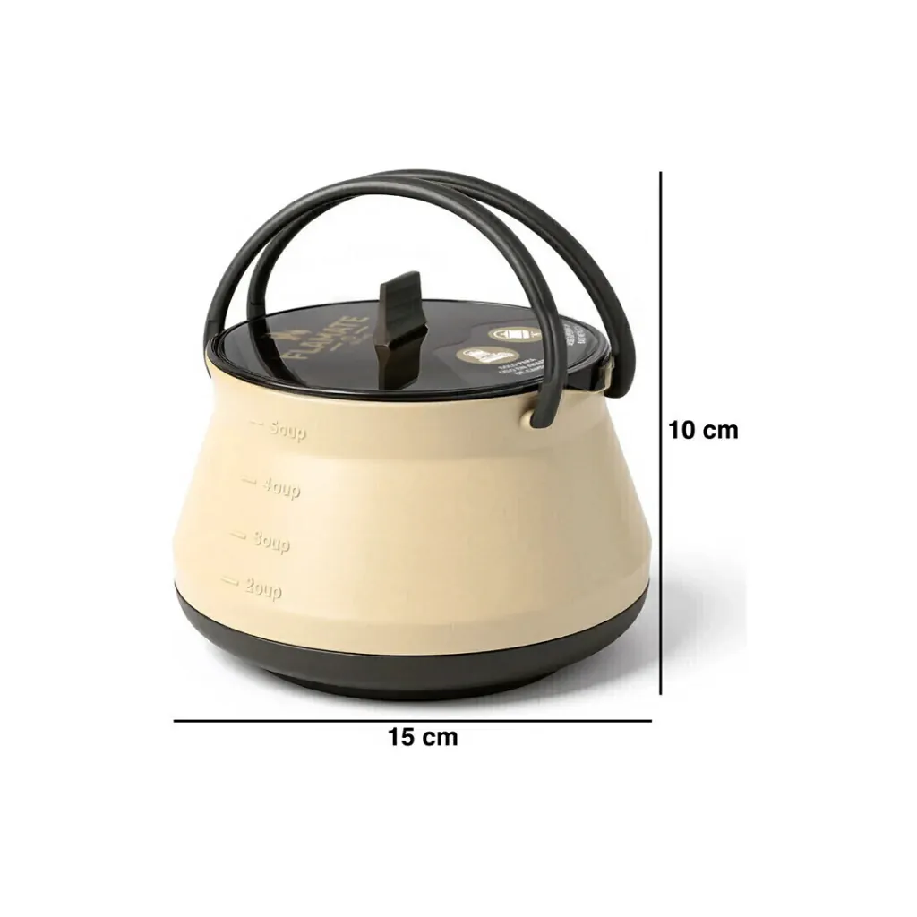 PAVA DRIVEN 1,2 LT PLEGABLE DE SILICONA C/TAPA ARENA (DS01-A) - 2 PAVA DRIVEN 1,2 LT PLEGABLE DE SILICONA C/TAPA ARENA (DS01-A)