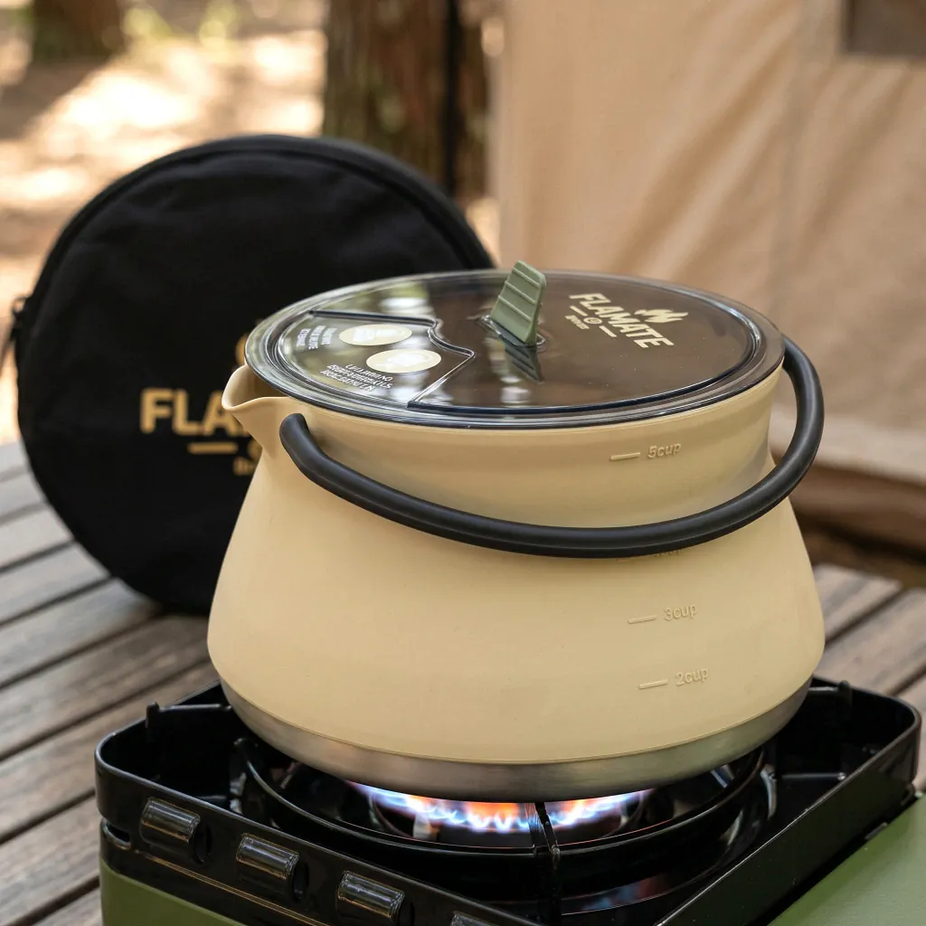 PAVA DRIVEN 1,2 LT PLEGABLE DE SILICONA C/TAPA ARENA (DS01-A)