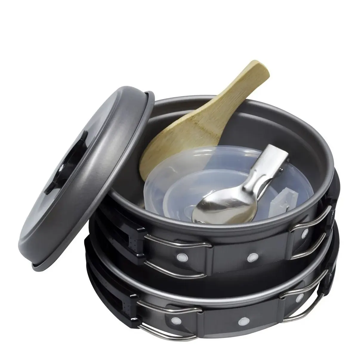 MARMITA AZTEQ"JINX" P/2 PER. "8 PIEZAS ALUM. ANODIZADO" C/BOLSO (307265)