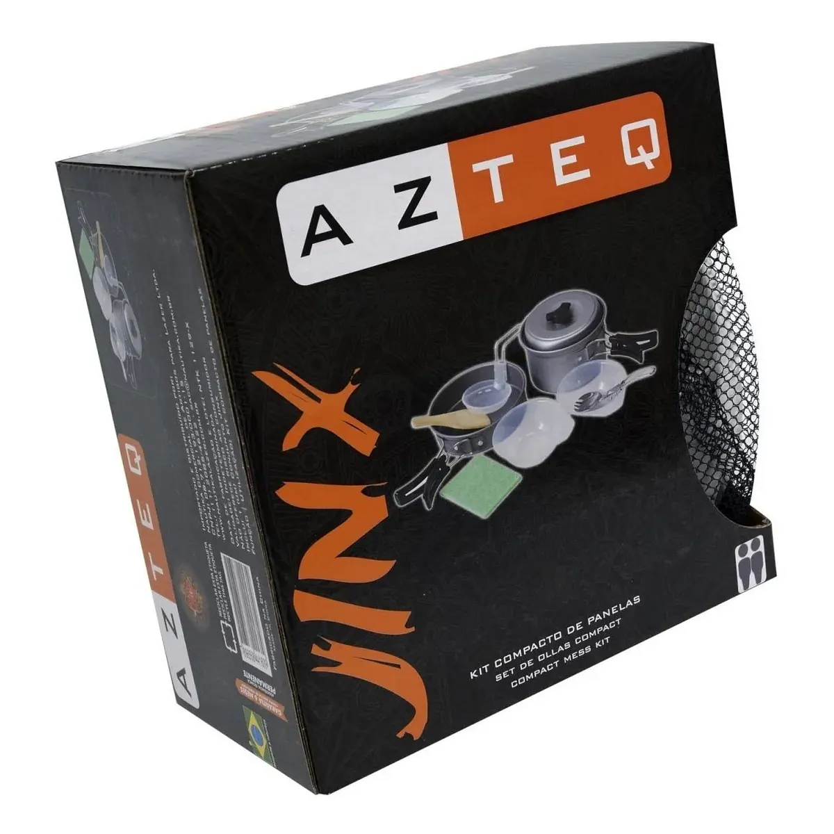 MARMITA AZTEQ"JINX" P/2 PER. "8 PIEZAS ALUM. ANODIZADO" C/BOLSO (307265) - 2 MARMITA AZTEQ"JINX" P/2 PER. "8 PIEZAS ALUM. ANODIZADO" C/BOLSO (307265)