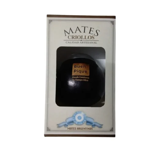 Mate Buen Pique Bajo Relieve con Bombilla - 1 Mate Buen Pique Bajo Relieve con Bombilla