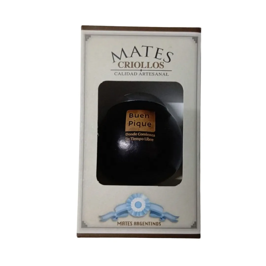 Mate Buen Pique Bajo Relieve con Bombilla