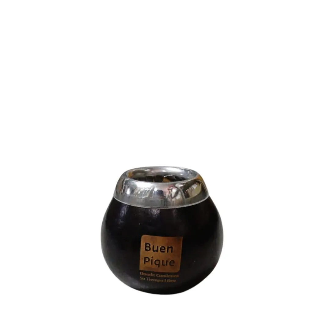 Mate Buen Pique Bajo Relieve con Bombilla Mate Buen Pique Bajo Relieve con Bombilla