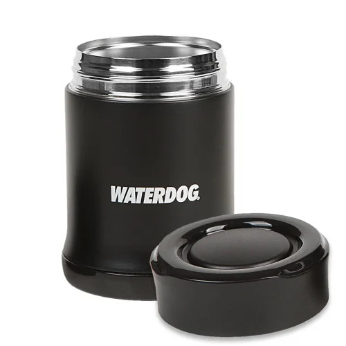 VASO TERMICO WATERDOG "LUNCHERA" 480ML "INTER. ACER. INOX." NEGRO (SB3048BK)