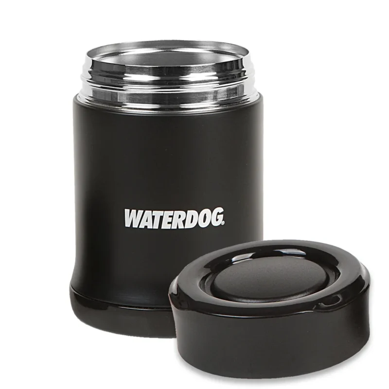 VASO TERMICO WATERDOG "LUNCHERA" 480ML "INTER. ACER. INOX." NEGRO (SB3048BK)