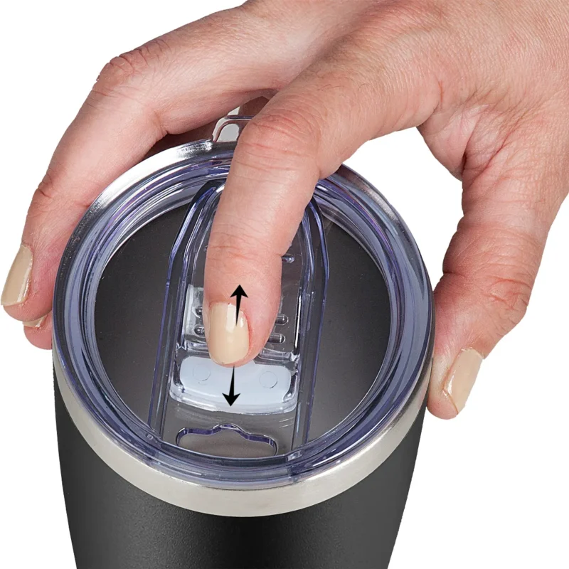 VASO TERMICO WATERDOG "BORDA" 500ML "INTER. ACER. INOX." NEGRO (BORDA500BK)