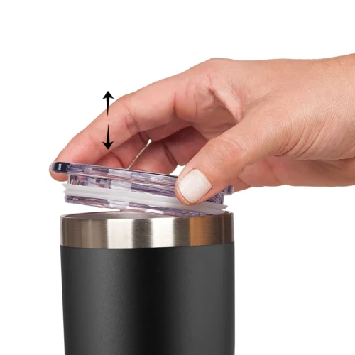 VASO TERMICO WATERDOG "BORDA" 500ML "INTER. ACER. INOX." NEGRO (BORDA500BK)
