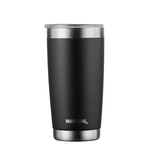 VASO TERMICO WATERDOG "BORDA" 500ML "INTER. ACER. INOX." NEGRO (BORDA500BK) Vaso Termico Waterdog Borda 500 Ml Inter. Acer. Inox. Negro