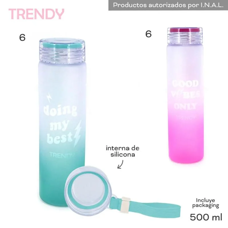 BOTELLA TERMICA TRENDY 12527 0,500LTS "V. AGUA" (12527) Botella Termica 12527 0,500lts V. Agua Trendy