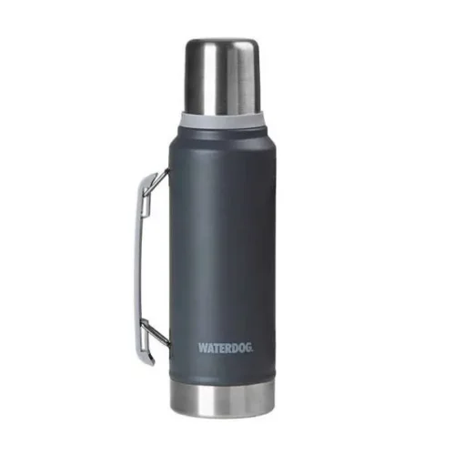 Termo Waterdog 1,00lts Ombu con Manija Acer. Inox Gris Oscuro