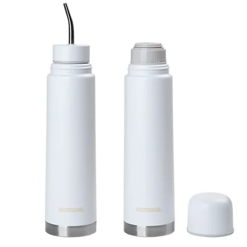 MATE LISTO WATERDOG YUNTA 700ML + TERMO 700ML C/BOMBILLA BLANCO (YUNTA700WH) - 2 MATE LISTO WATERDOG YUNTA 700ML + TERMO 700ML C/BOMBILLA BLANCO (YUNTA700WH)