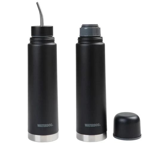 MATE LISTO WATERDOG YUNTA 700ML + TERMO 700ML C/BOMBILLA NEGRO (YUNTA700BK)
