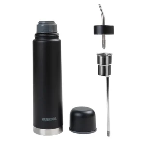 Mate Listo Waterdog Yunta 700 Ml + Termo 700 Ml con Bombilla Negro