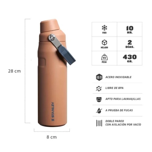 BOTELLA TERMICA STANLEY ICEFLOW AEROLIGHT 710ML TOAST (601749) - 1 BOTELLA TERMICA STANLEY ICEFLOW AEROLIGHT 710ML TOAST (601749)