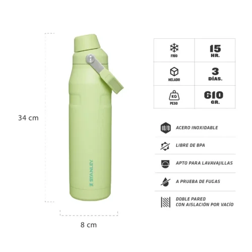 BOTELLA TERMICA STANLEY ICEFLOW AEROLIGHT 1 LT CITRON (47413)
