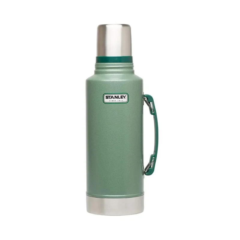 Termo Classic 1,900lts Verde con Manija Stanley