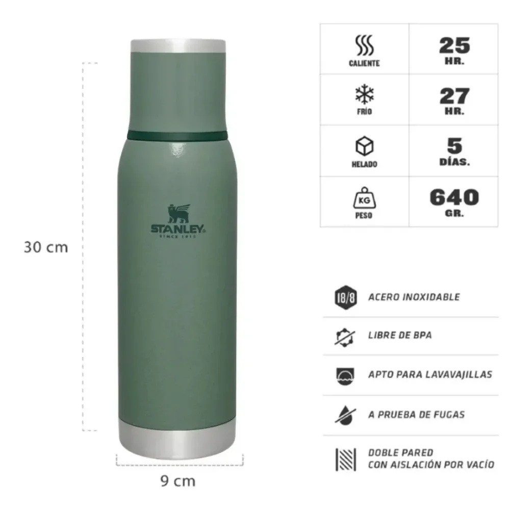 Termo Adventure To Go 1 Lts Verde (601653)
