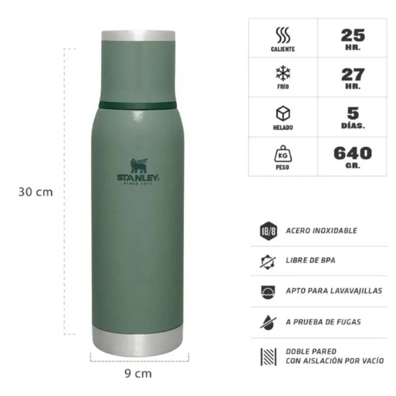Termo Adventure To Go 1 Lts Verde (601653)