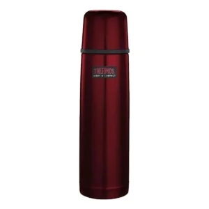 Termo Thermos 1lts Bala Acero Inox Rojo